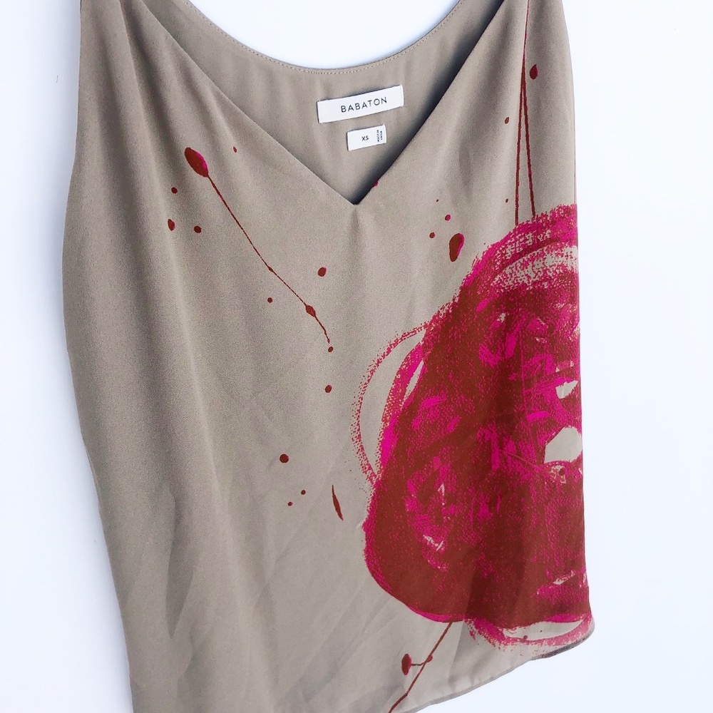 Babaton Brushstroke Tank | XS | Taupe - Picture 4 of 8